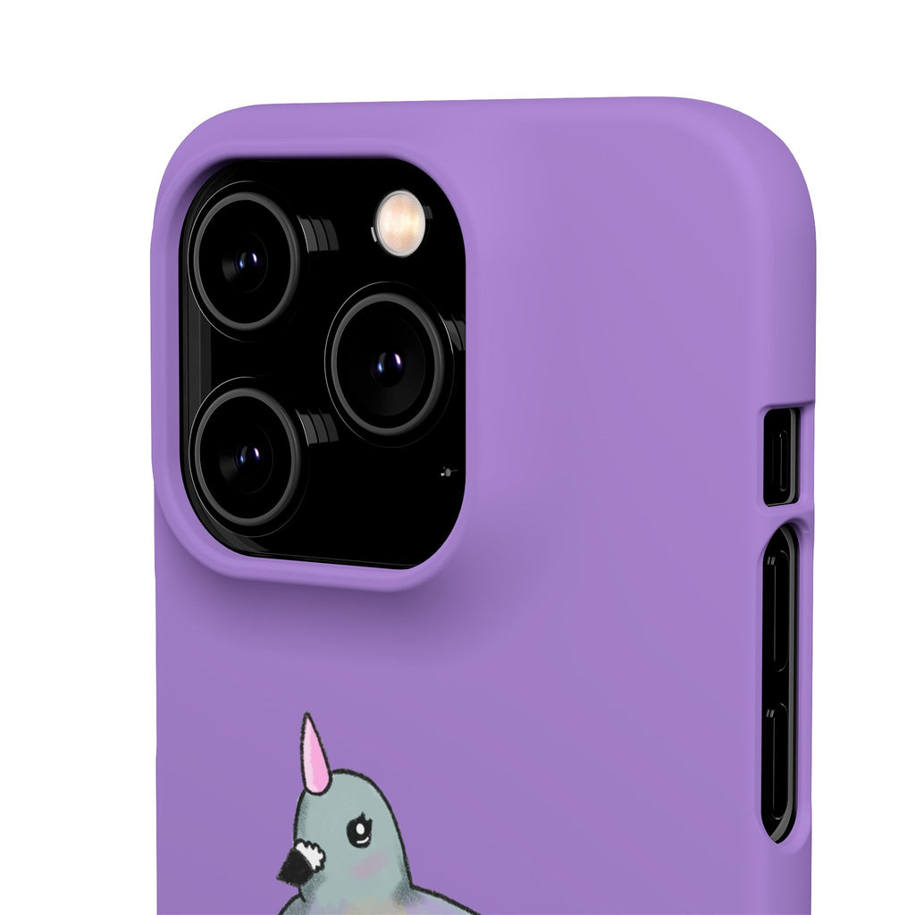 Purple Unicorn Pigeon Snap Phone Case