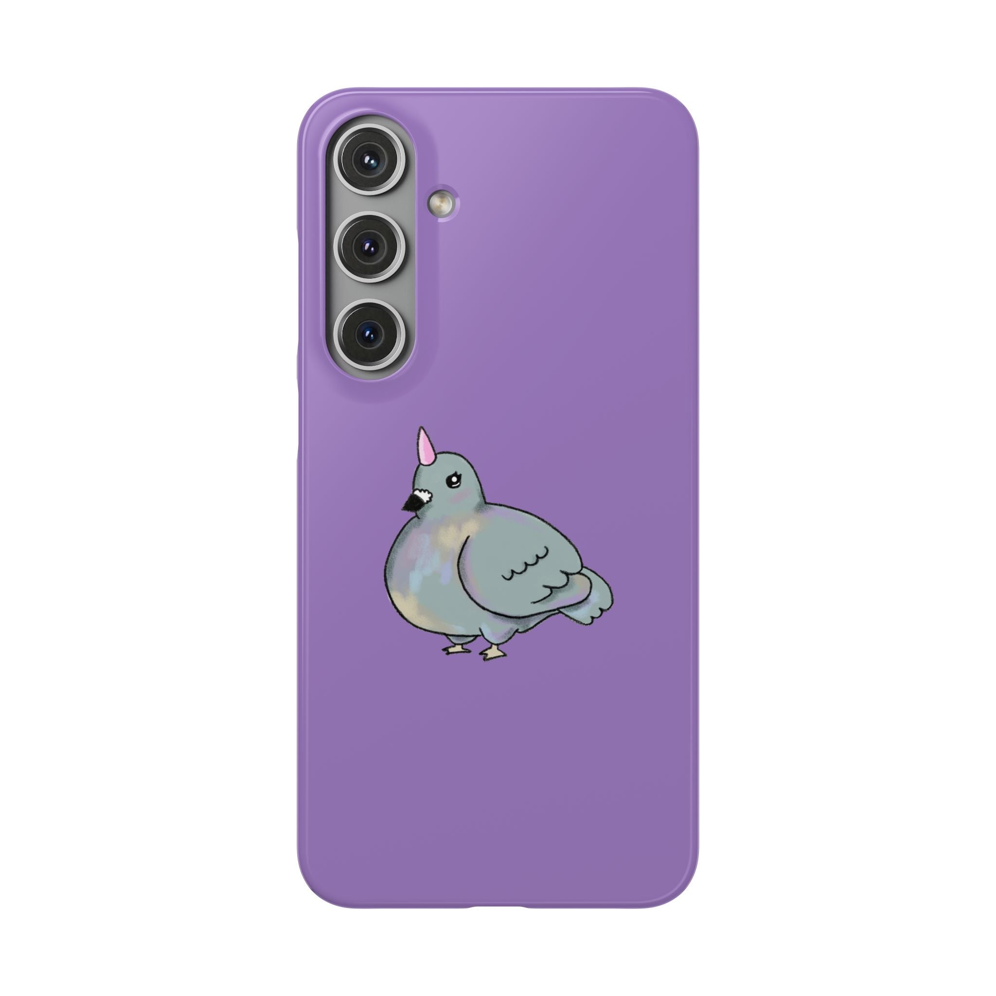 Purple Unicorn Pigeon Snap Phone Case