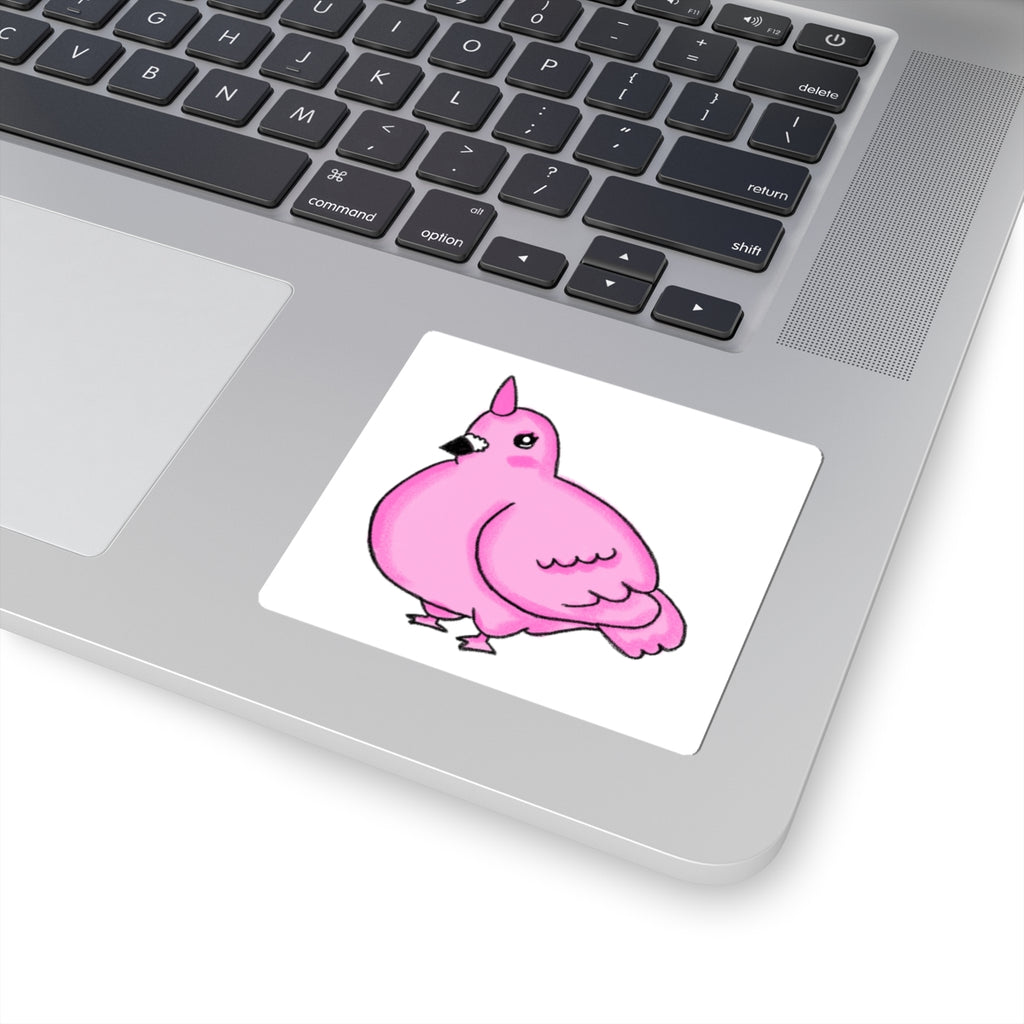 Pink Unicorn Pigeon Kiss-Cut Sticker