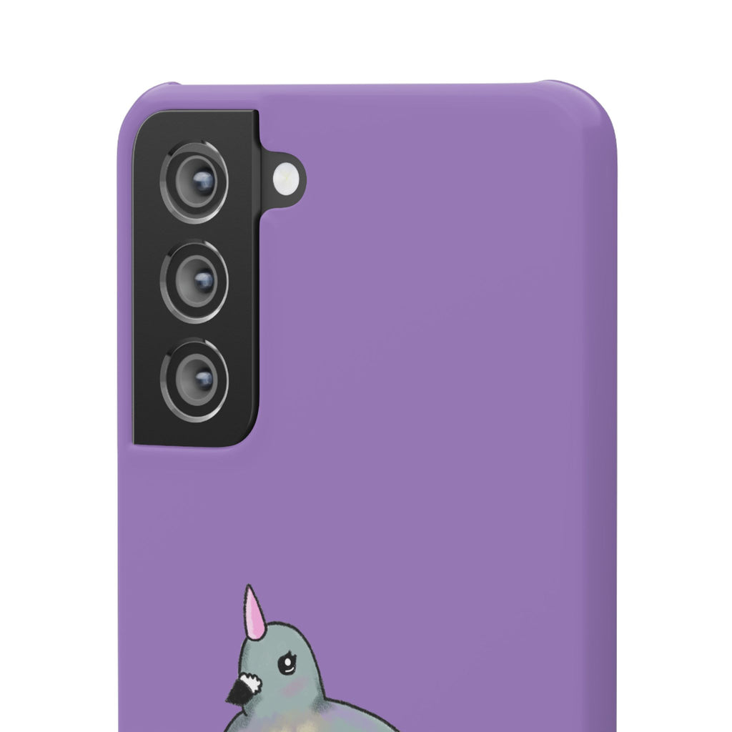 Purple Unicorn Pigeon Snap Phone Case