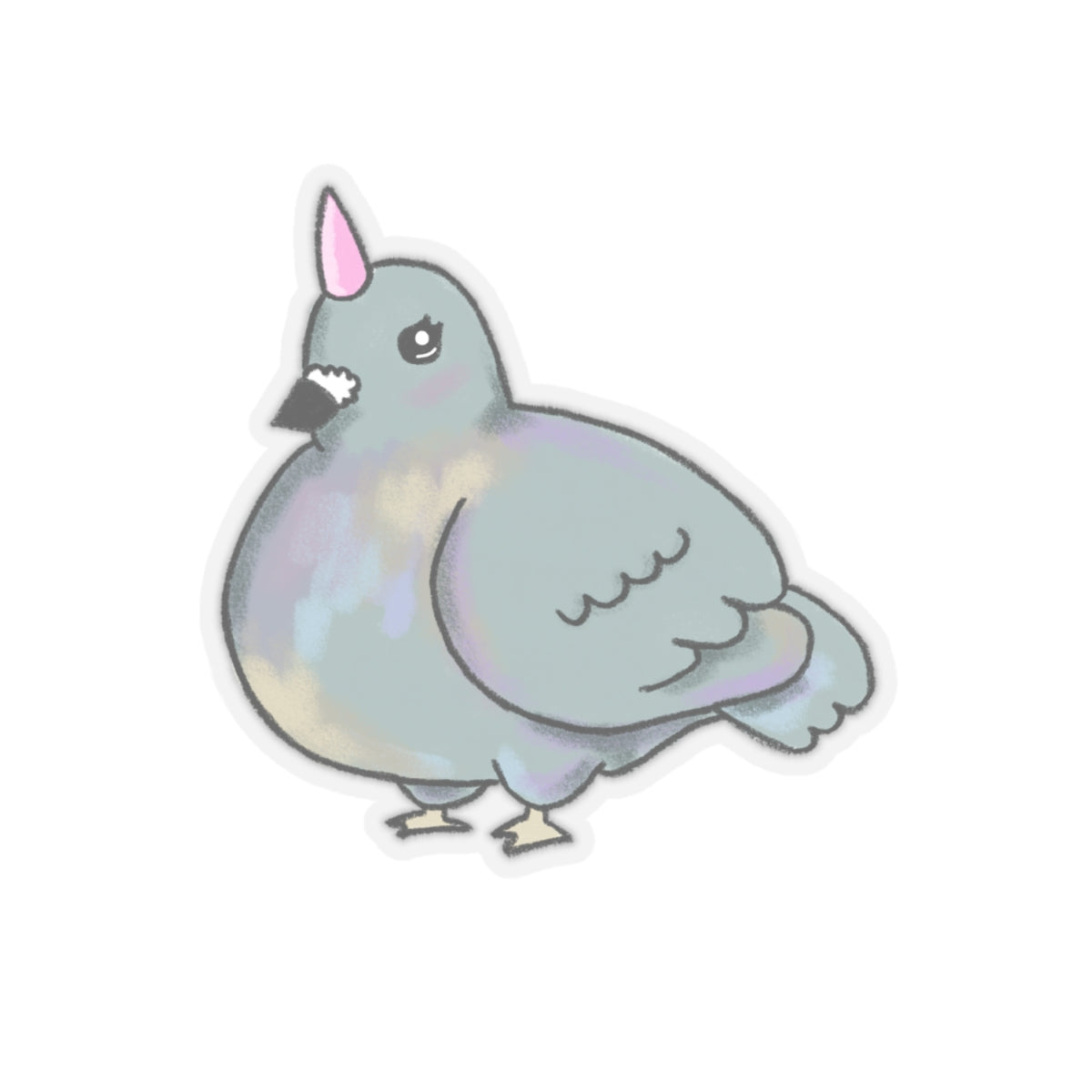 Pigeon Kiss-Cut Sticker