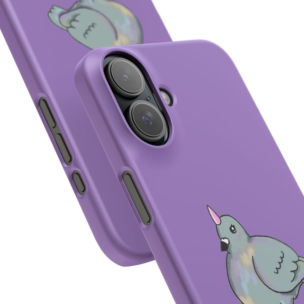 Purple Unicorn Pigeon Snap Phone Case