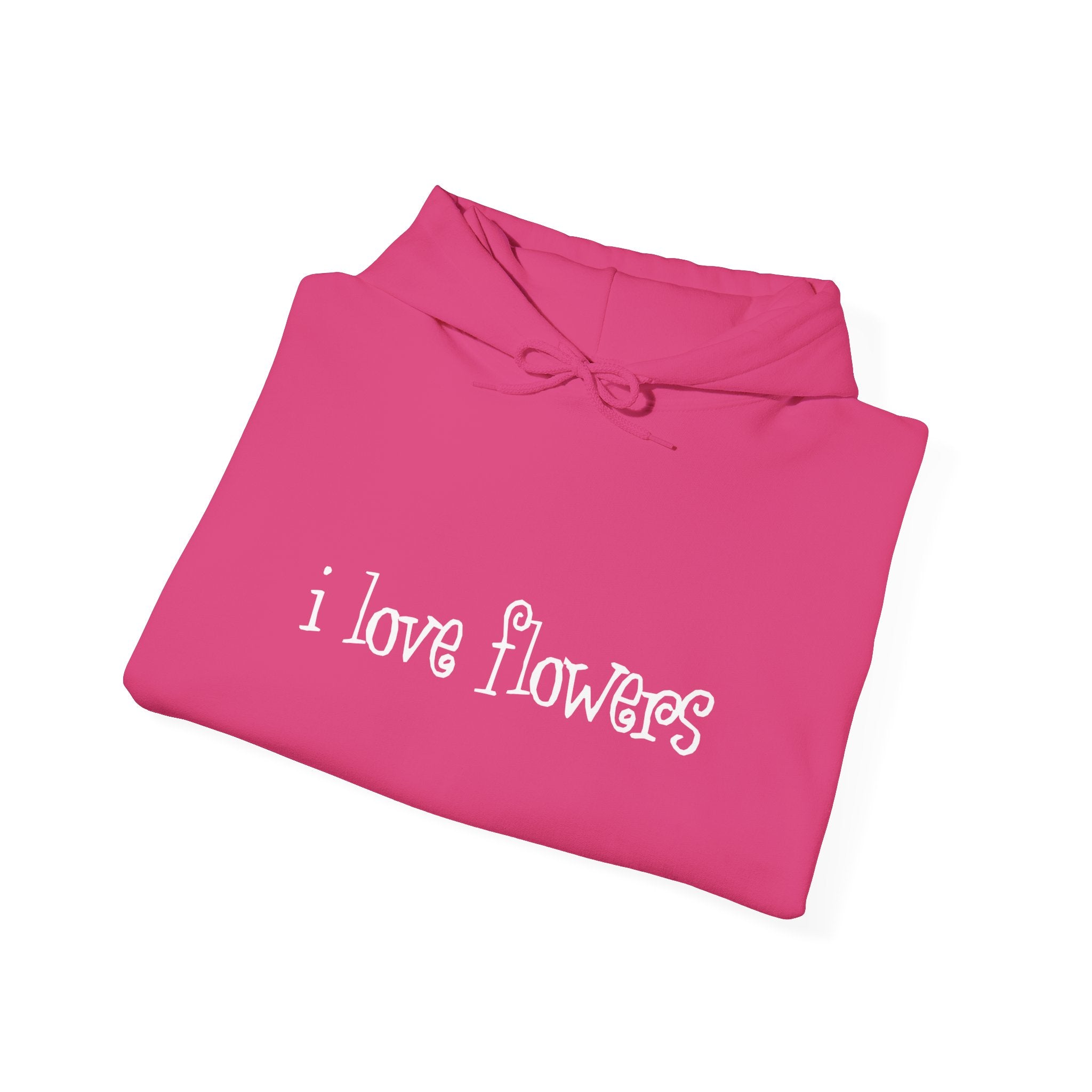 Pink whimsical flower hoodie