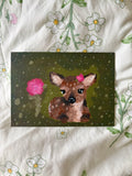 Autumn deer painting