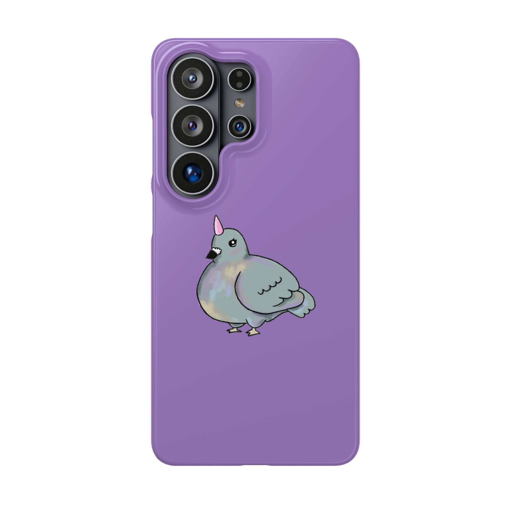 Purple Unicorn Pigeon Snap Phone Case