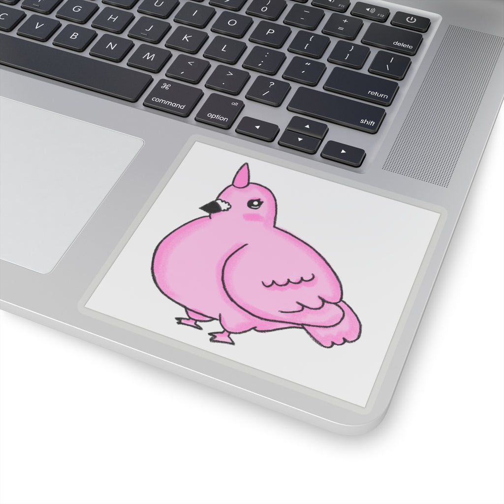 Pink Unicorn Pigeon Kiss-Cut Sticker