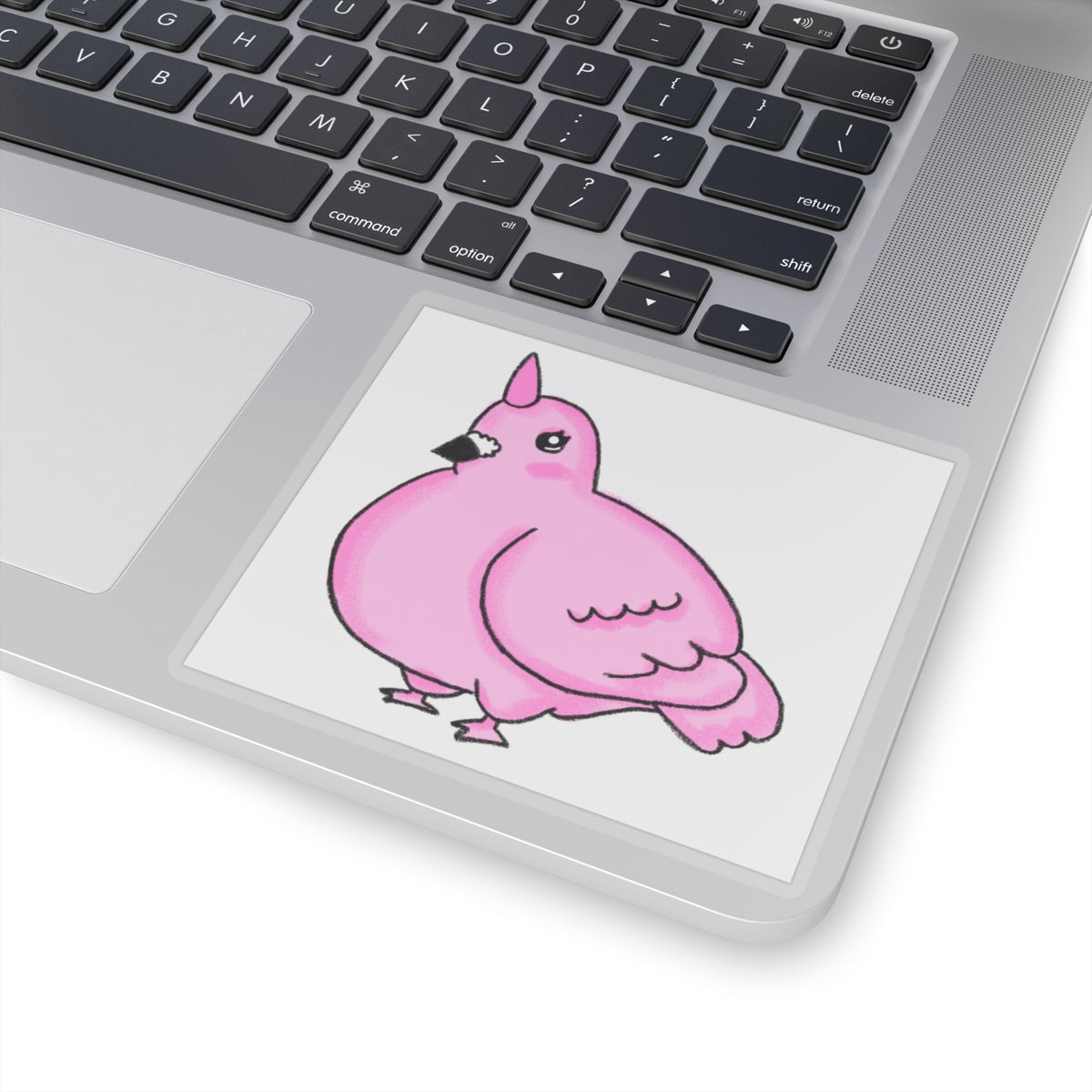 Pink Unicorn Pigeon Kiss-Cut Sticker