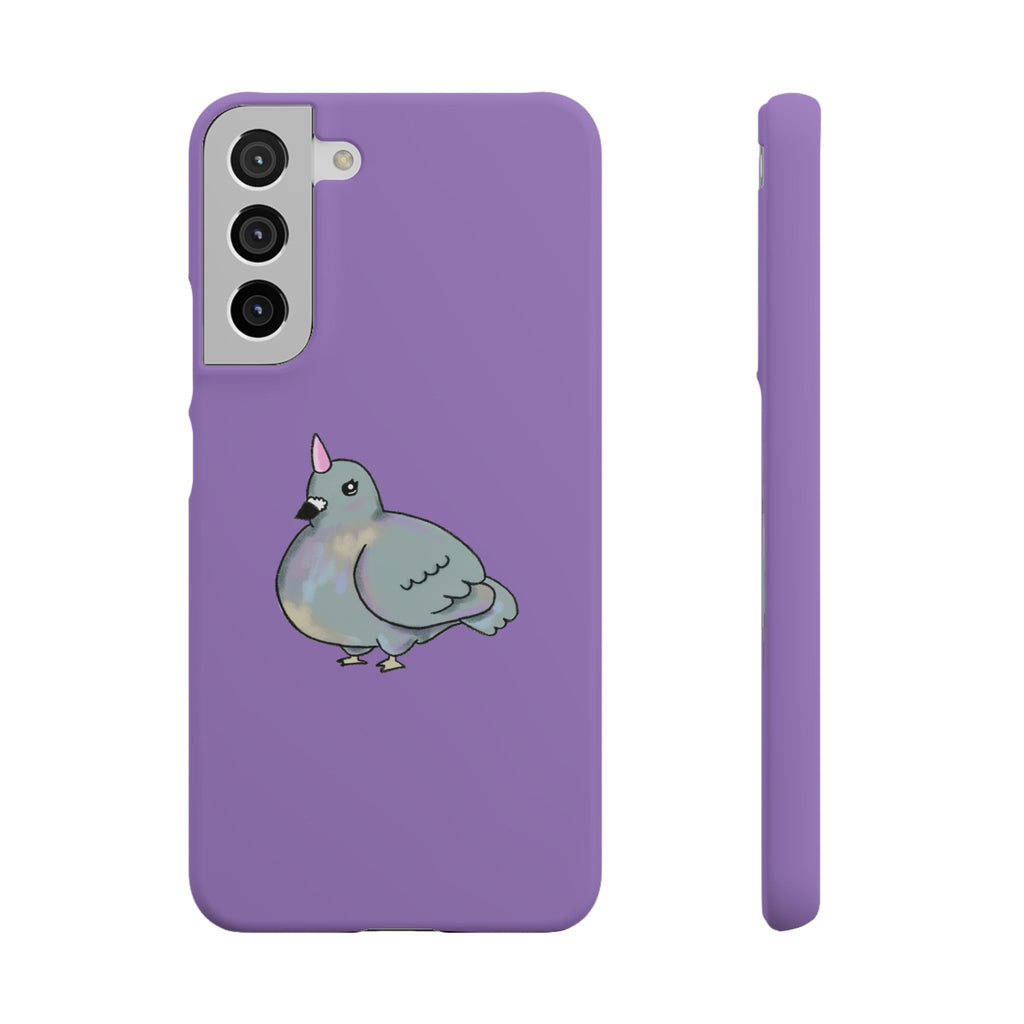 Purple Unicorn Pigeon Snap Phone Case