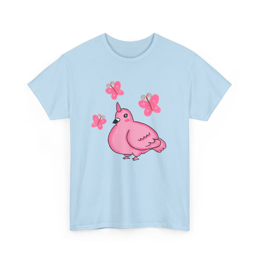 Pink Butterfly Unicorn Pigeon Shirt