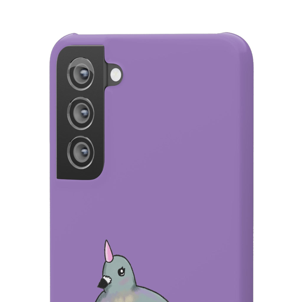 Purple Unicorn Pigeon Snap Phone Case