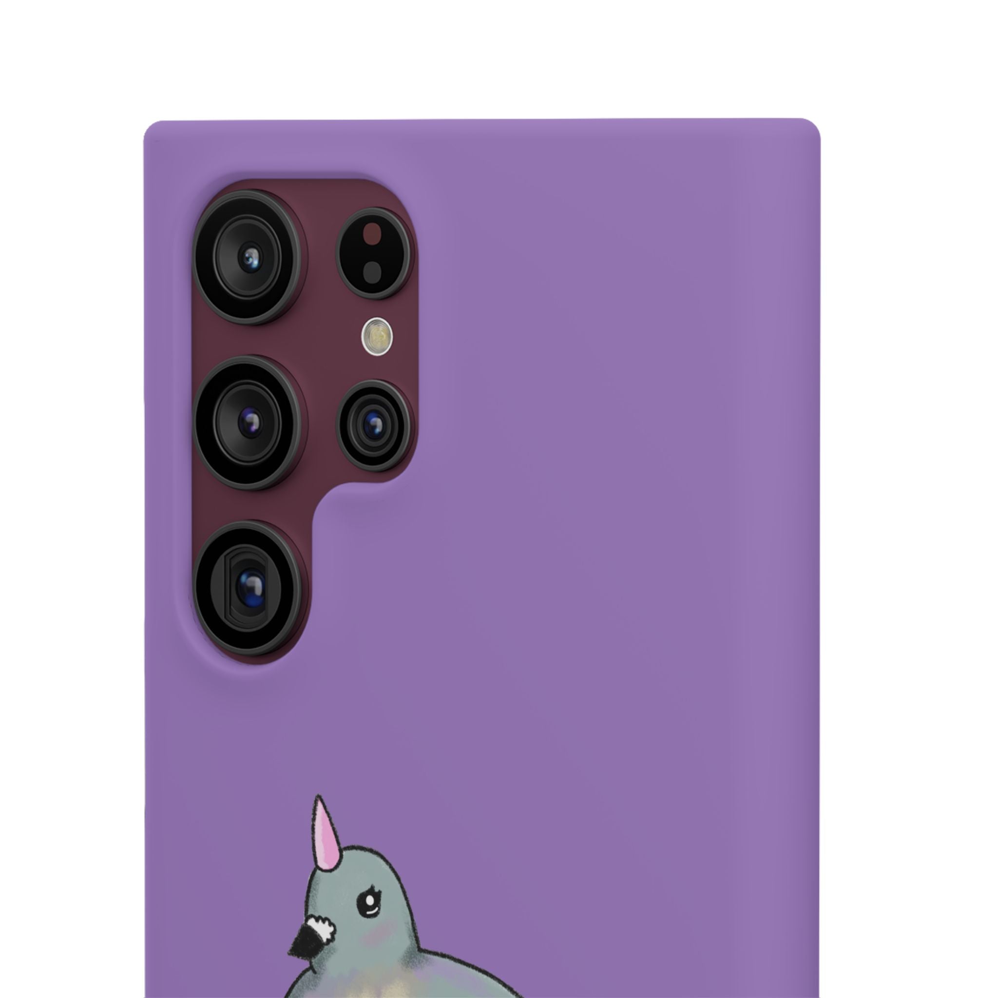 Purple Unicorn Pigeon Snap Phone Case