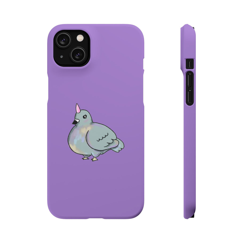 Purple Unicorn Pigeon Snap Phone Case