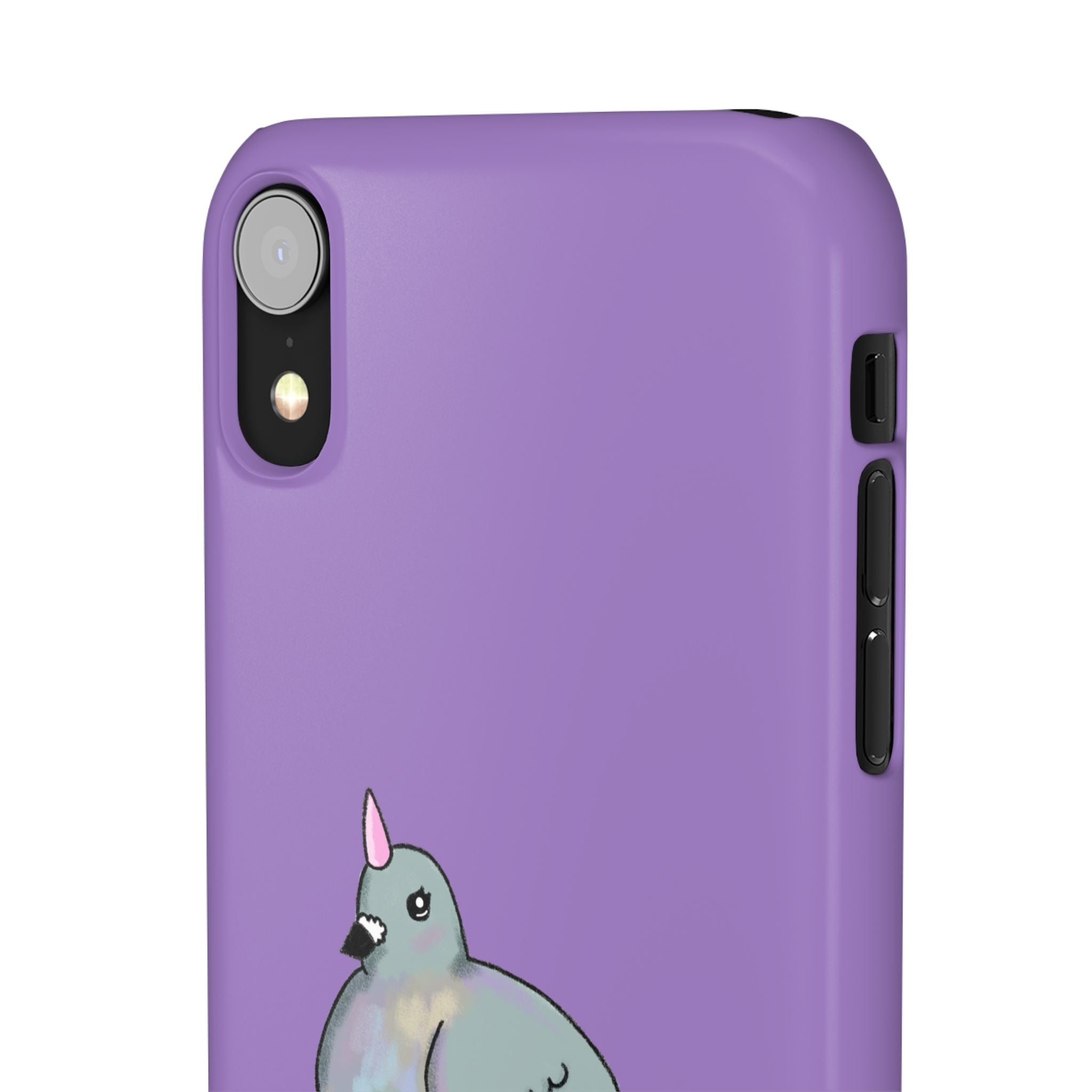 Purple Unicorn Pigeon Snap Phone Case