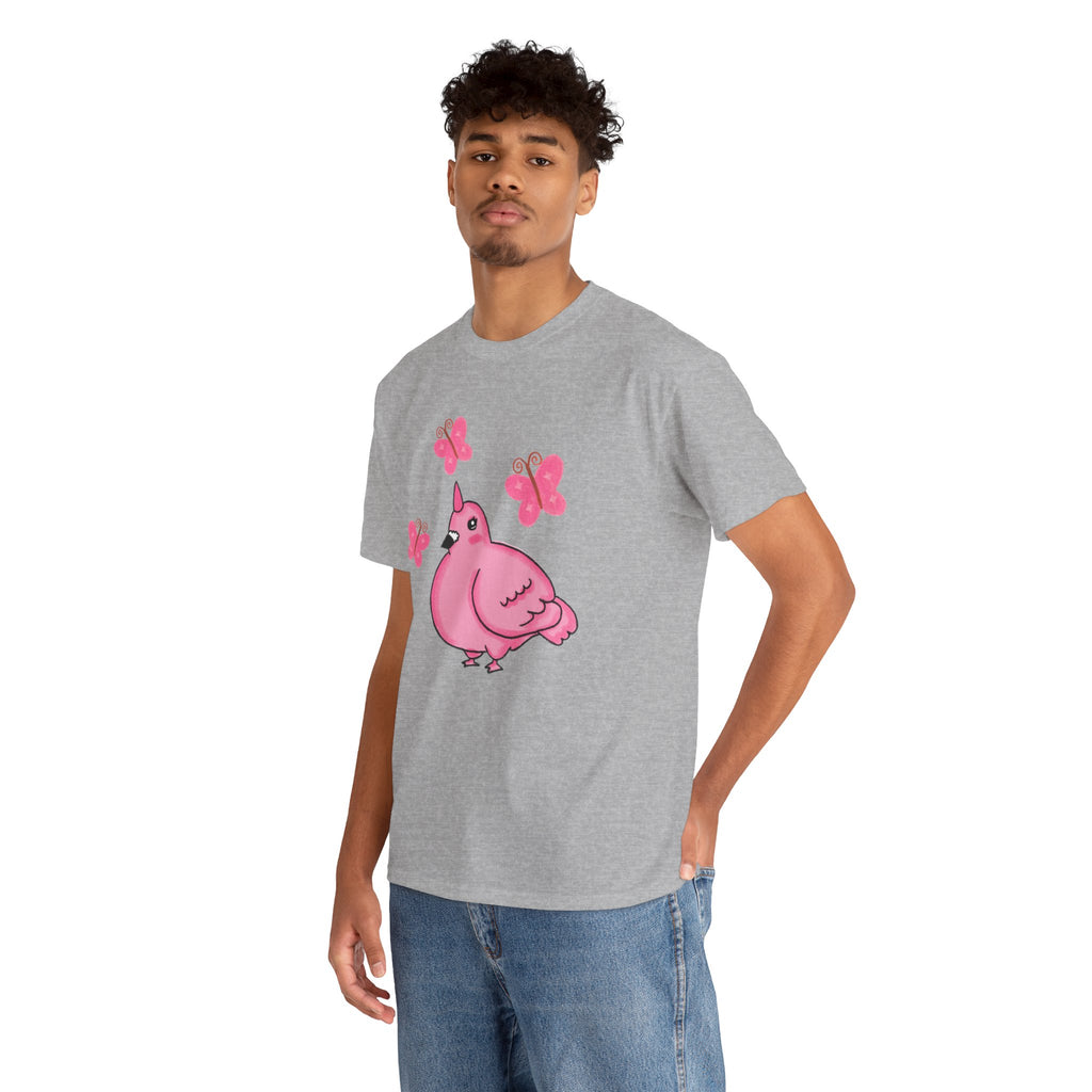 Pink Butterfly Unicorn Pigeon Shirt