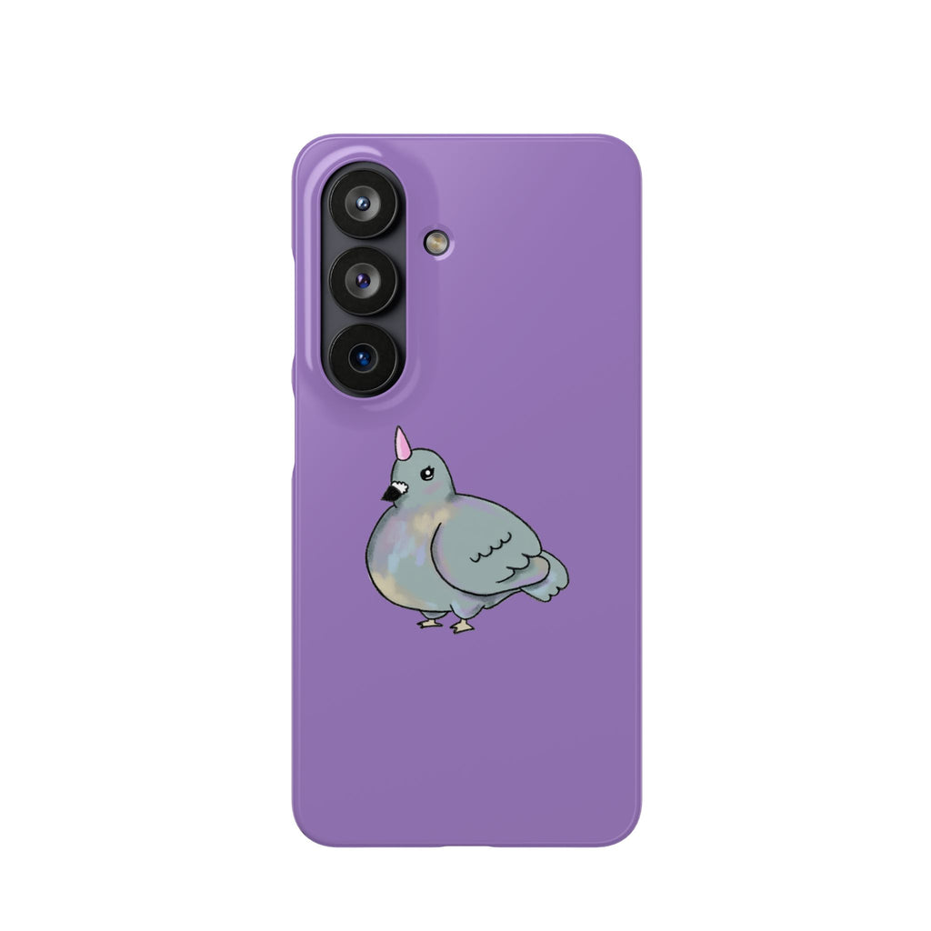 Purple Unicorn Pigeon Snap Phone Case