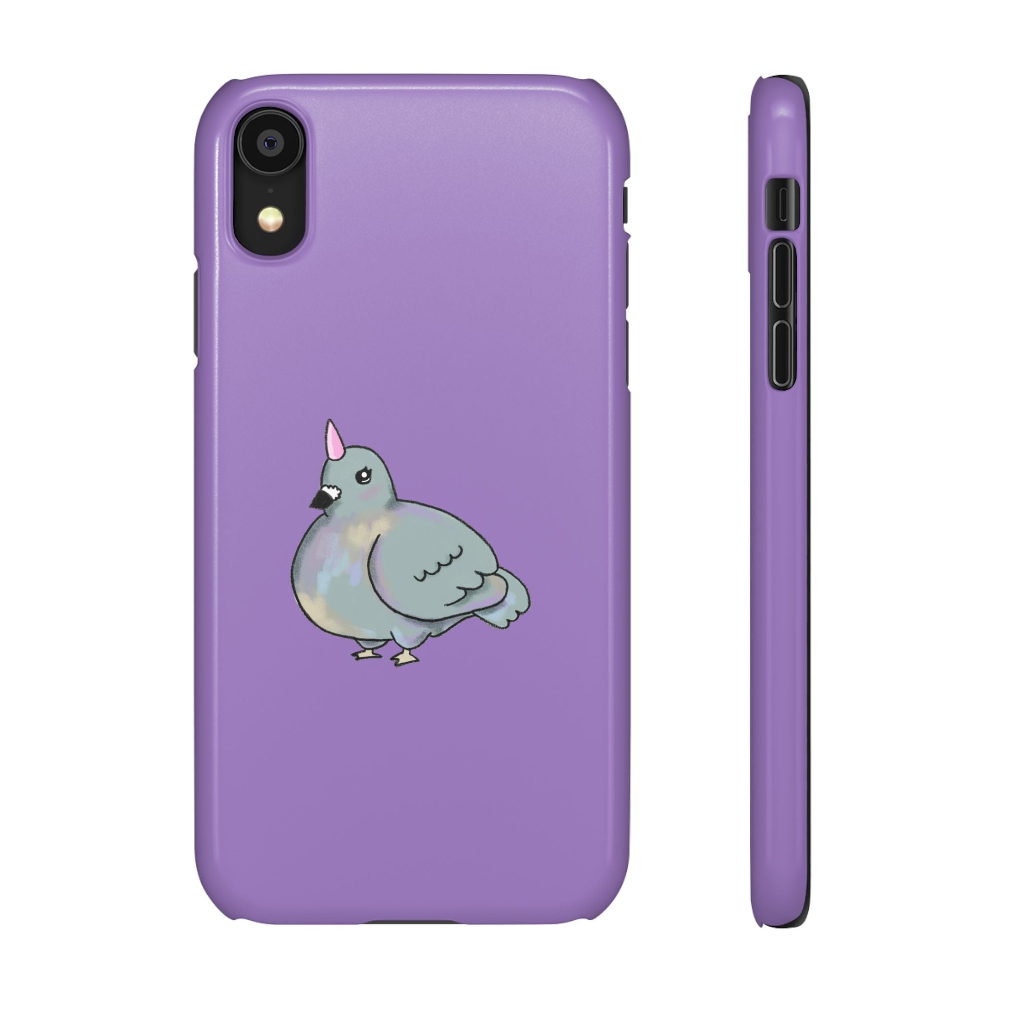 Purple Unicorn Pigeon Snap Phone Case