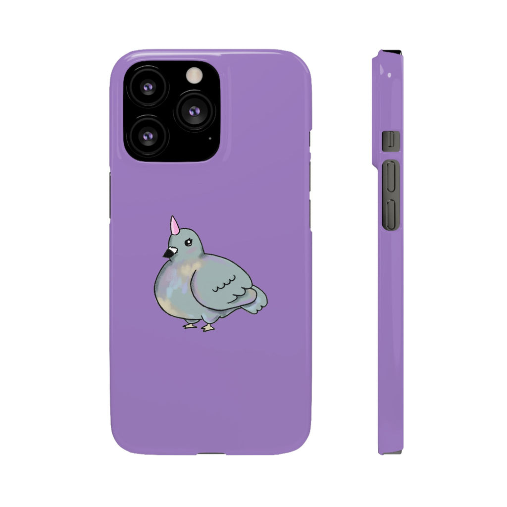 Purple Unicorn Pigeon Snap Phone Case