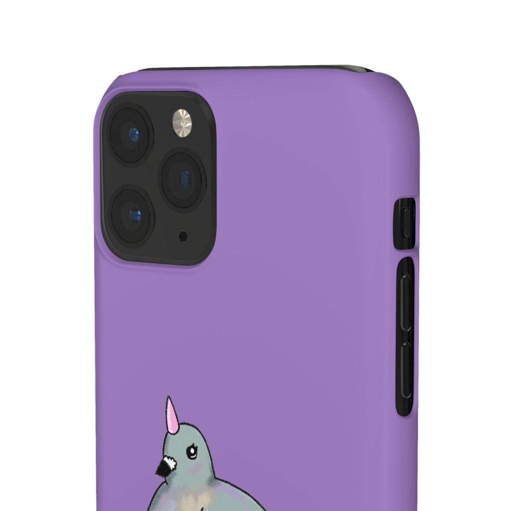 Purple Unicorn Pigeon Snap Phone Case