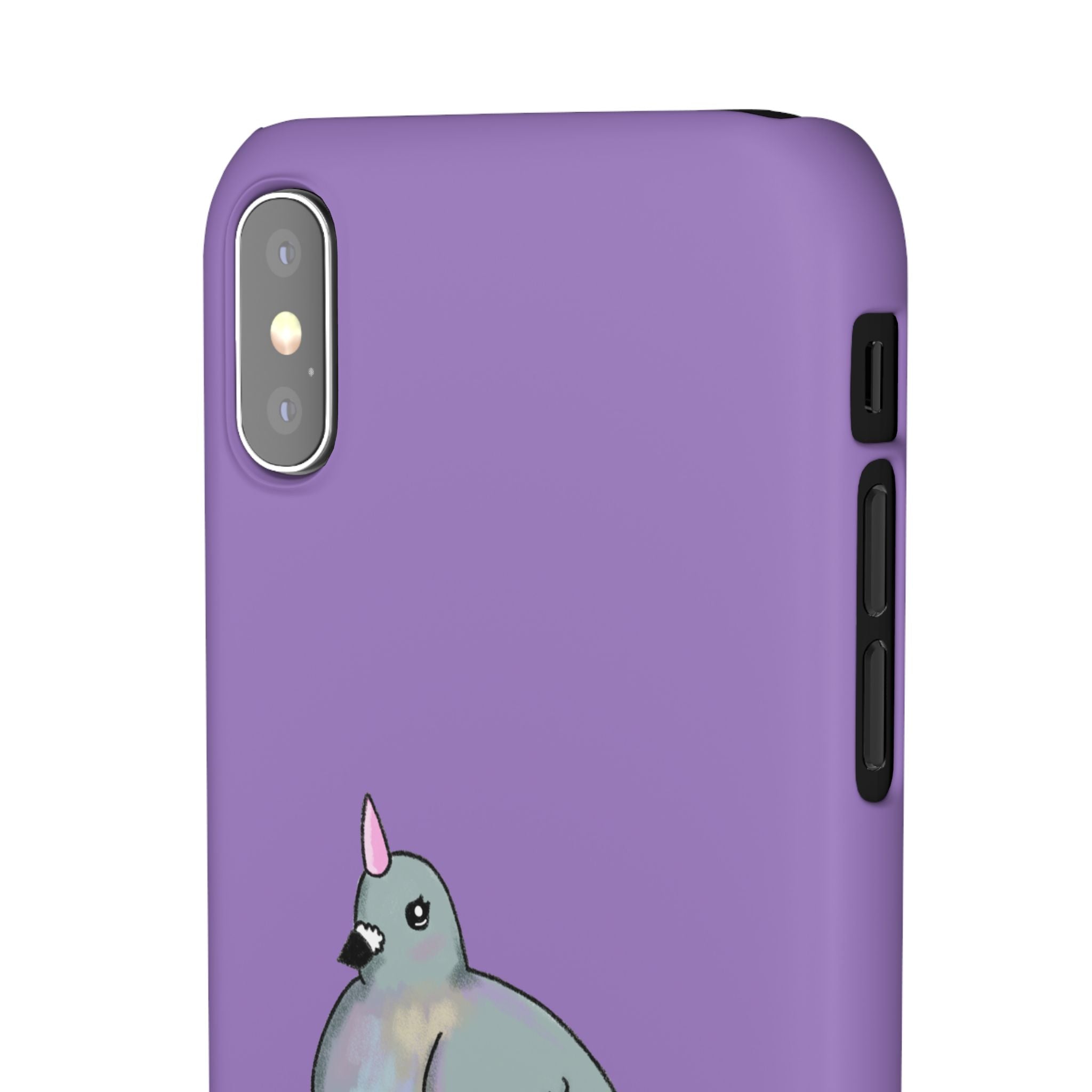 Purple Unicorn Pigeon Snap Phone Case