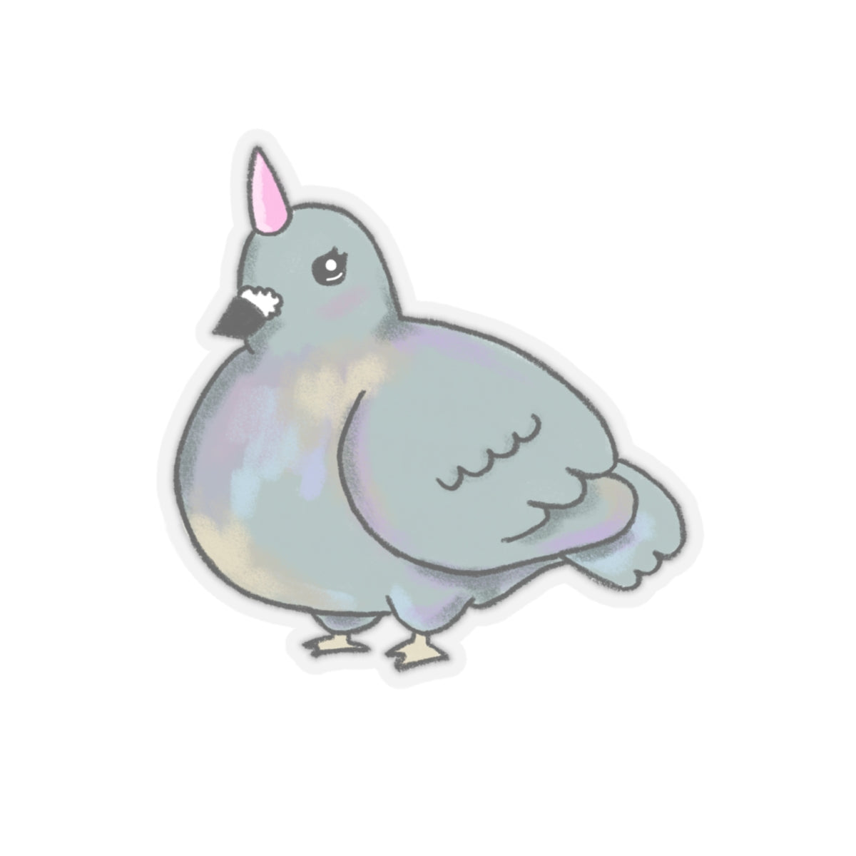 Pigeon Kiss-Cut Sticker