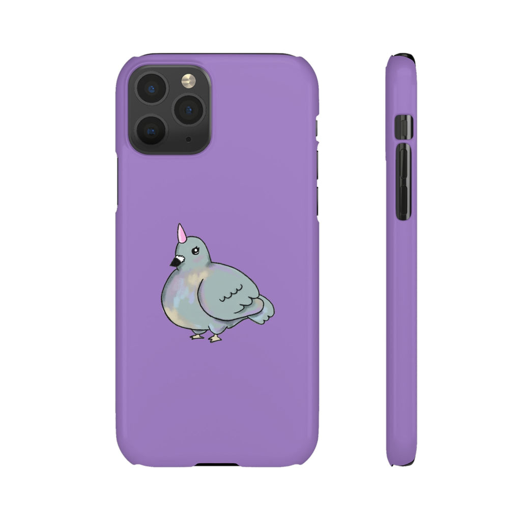Purple Unicorn Pigeon Snap Phone Case