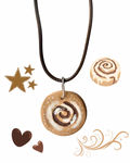 Cinnamon swirl necklace