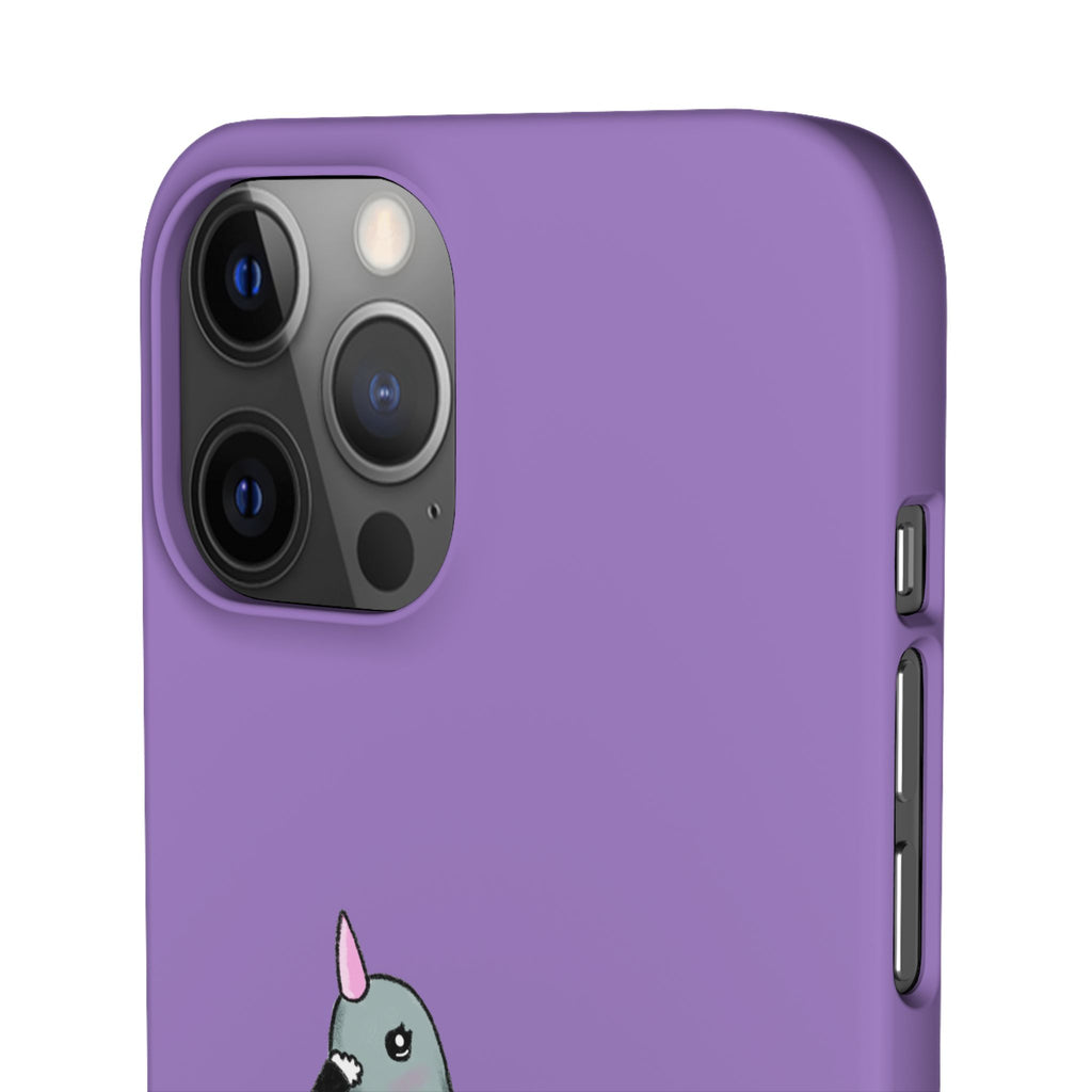 Purple Unicorn Pigeon Snap Phone Case