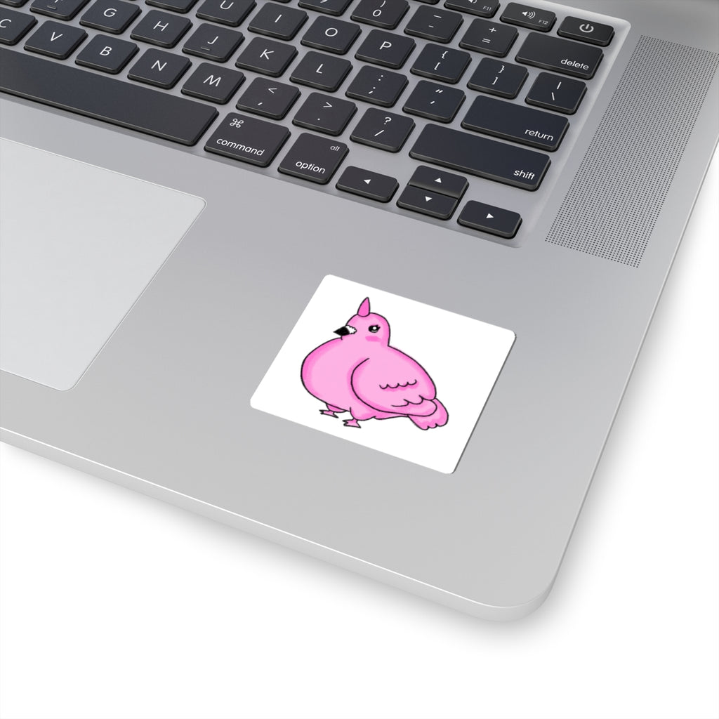 Pink Unicorn Pigeon Kiss-Cut Sticker