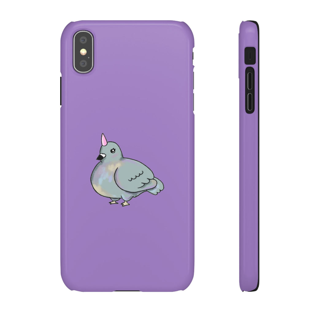 Purple Unicorn Pigeon Snap Phone Case
