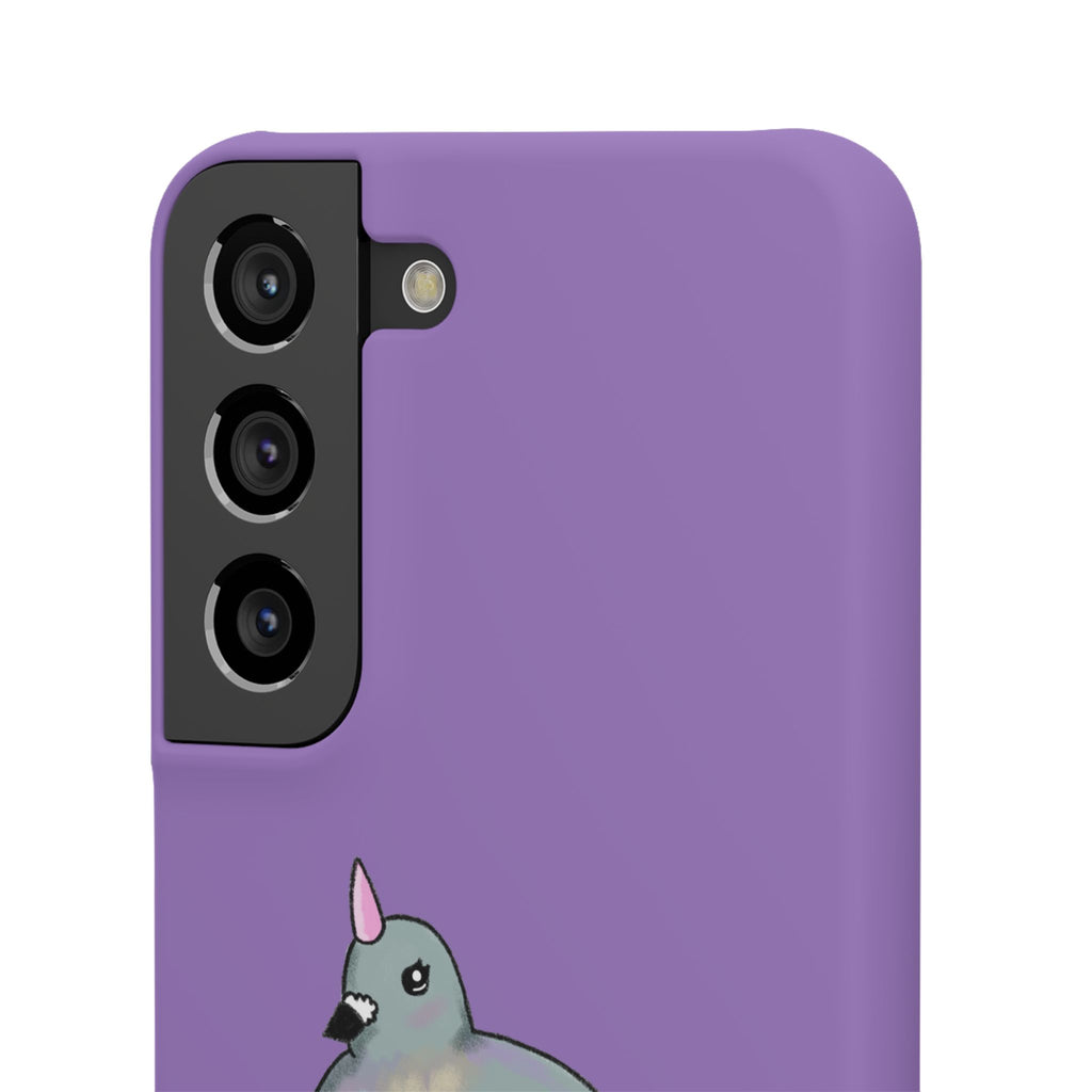 Purple Unicorn Pigeon Snap Phone Case