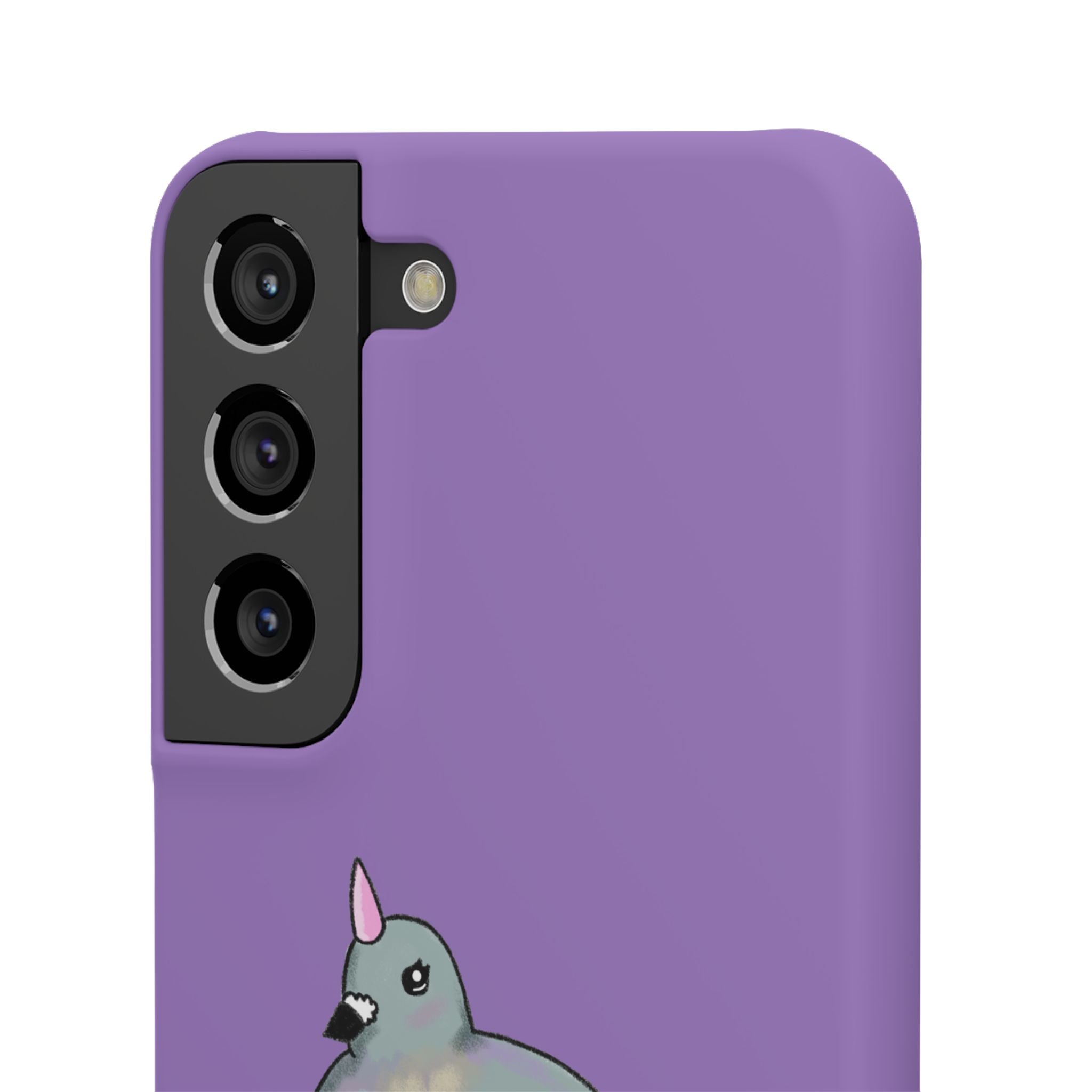 Purple Unicorn Pigeon Snap Phone Case