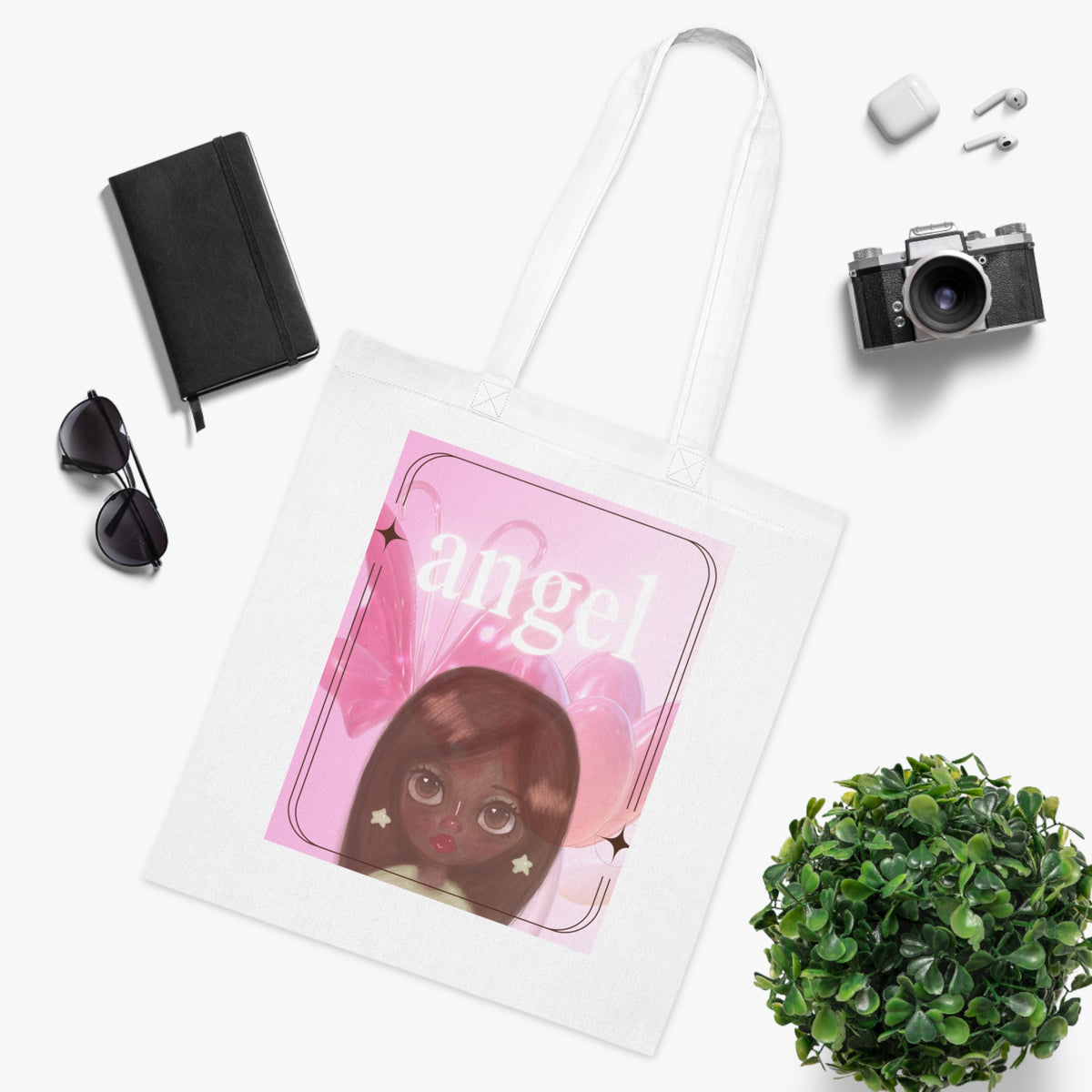 Angel Girl - Cotton Tote Bag