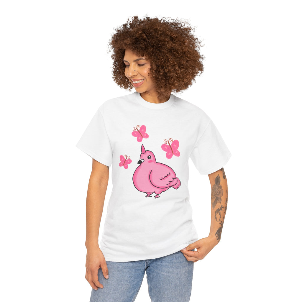 Pink Butterfly Unicorn Pigeon Shirt