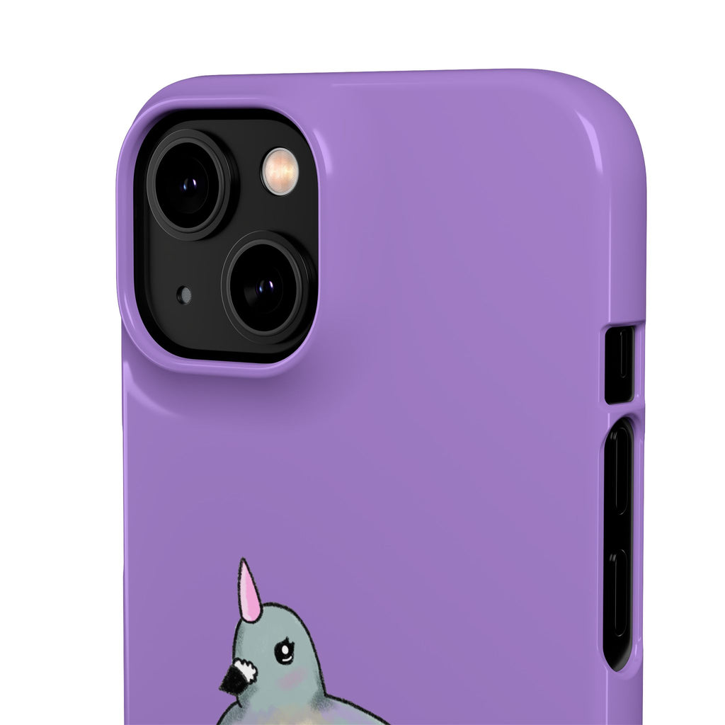 Purple Unicorn Pigeon Snap Phone Case
