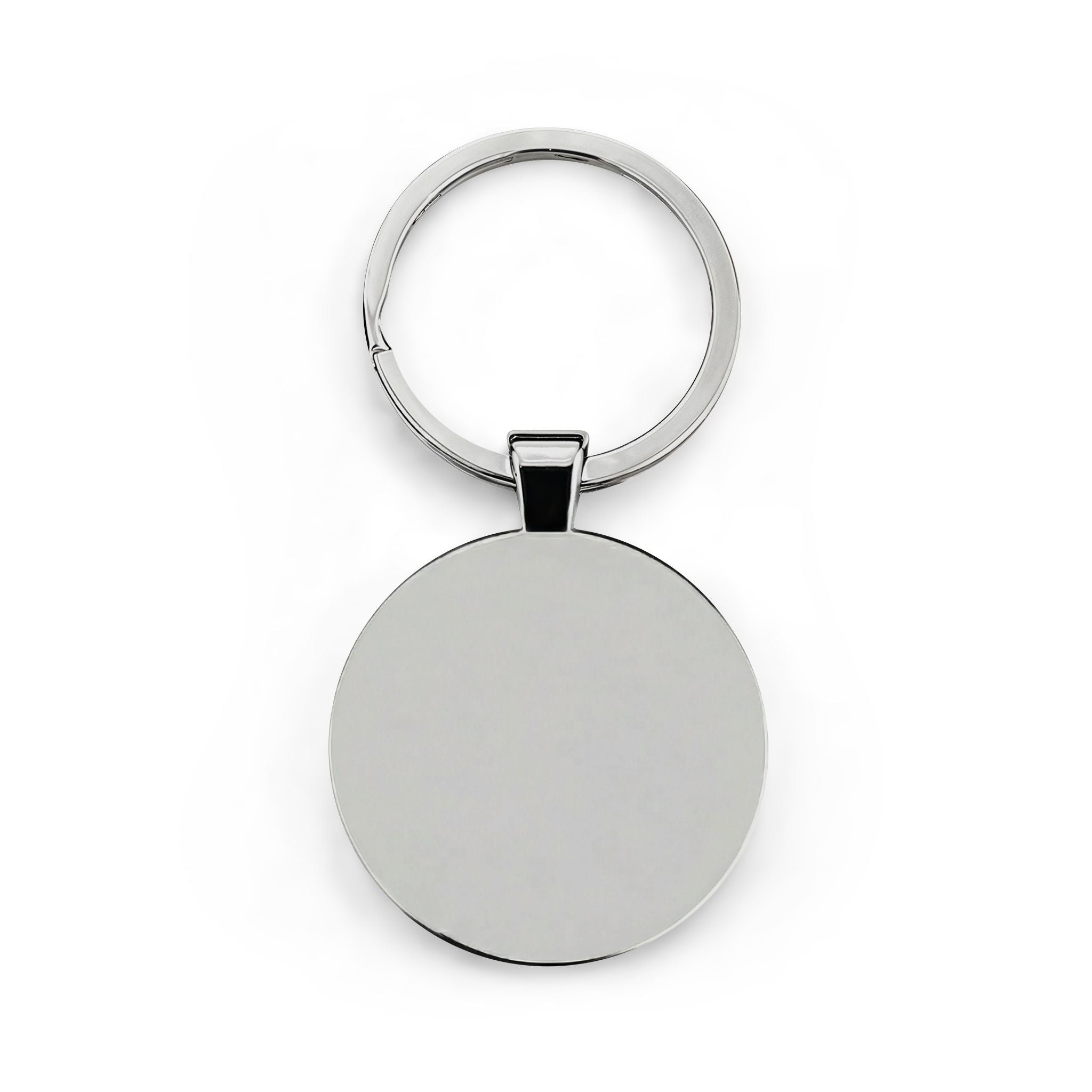 Unicorn Pigeon Round Stainless Steel Keychain