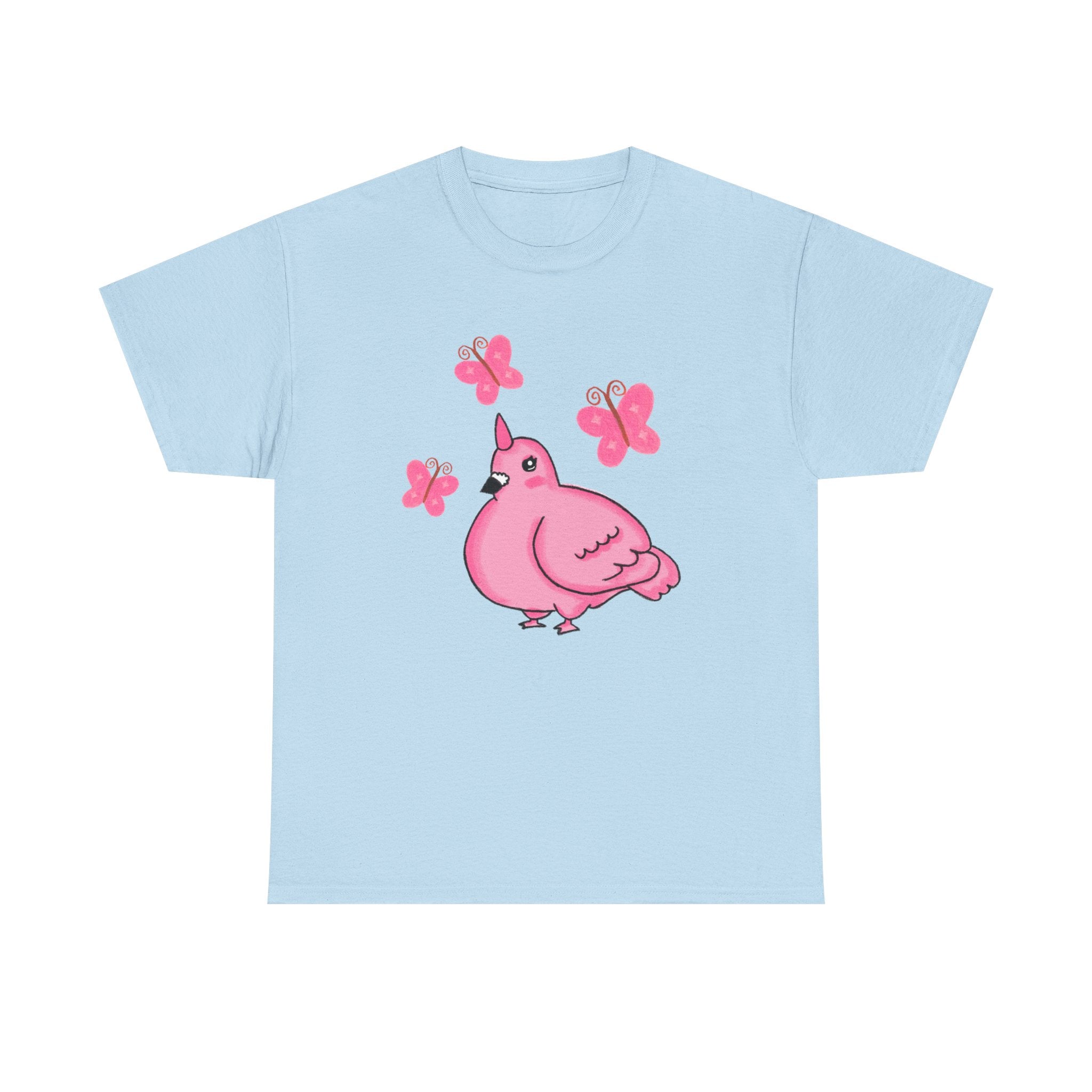 Pink Butterfly Unicorn Pigeon Shirt
