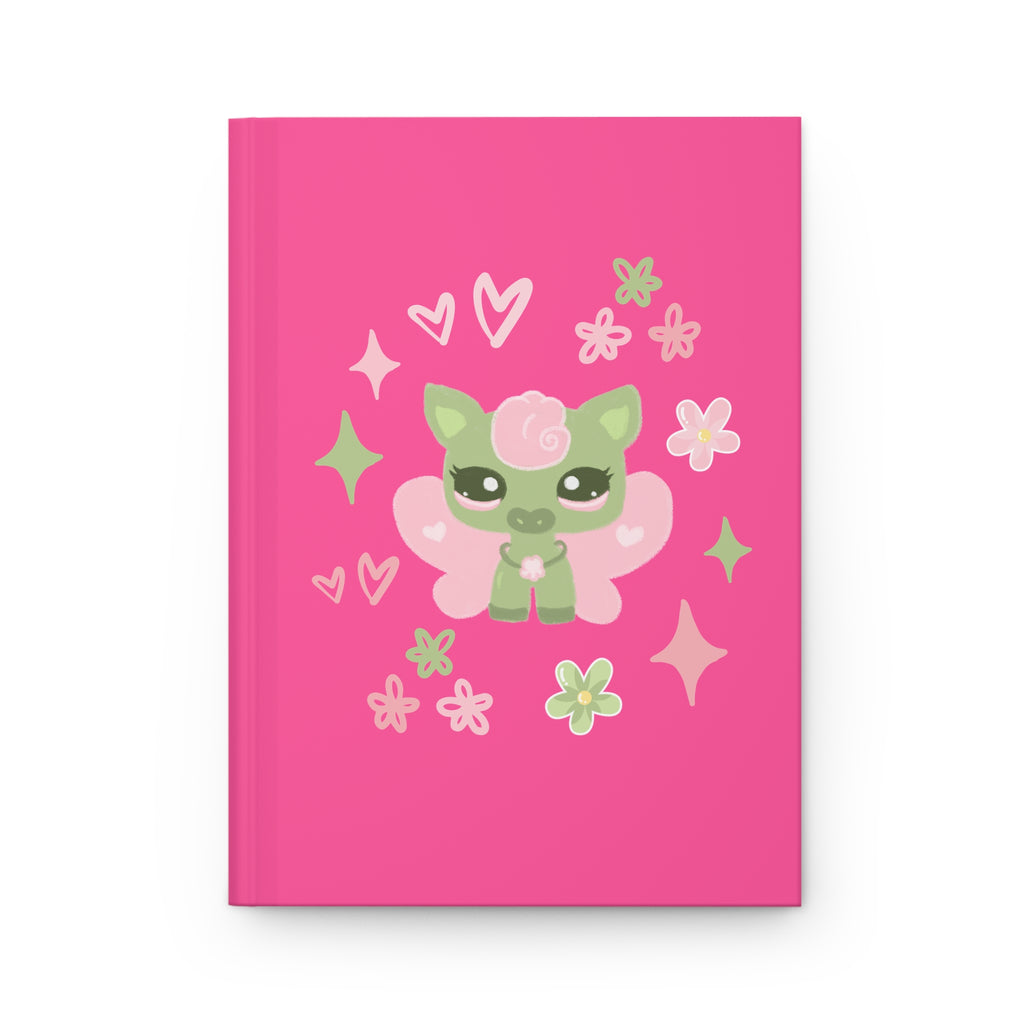 Detailed Moo Fairy LPS Pink Hardcover Journal Matte