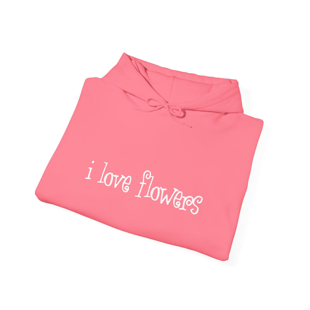 Pink whimsical flower hoodie