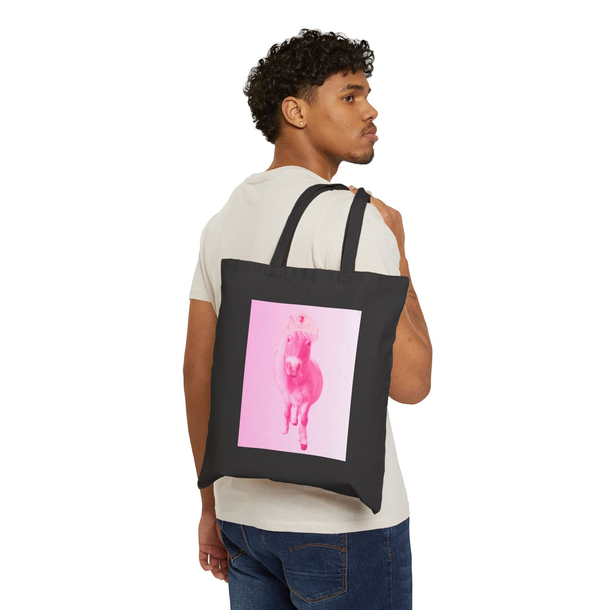 Pink Horse - Canvas Tote Bag