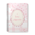 A5 Pink 'I Love Pigeons' Spiral Notebook
