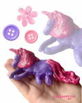 Glittery unicorn trinket