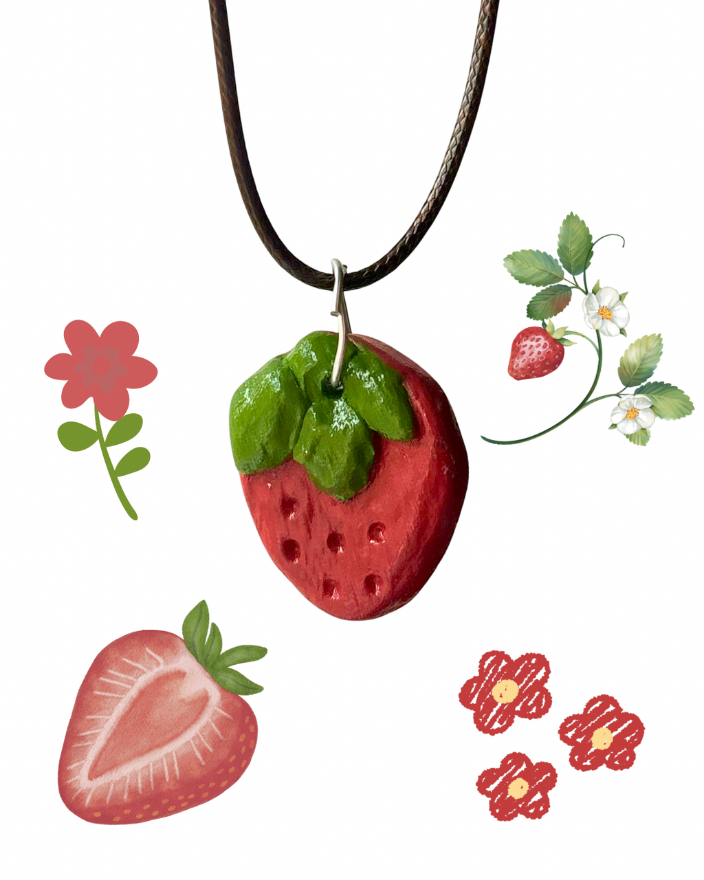 Strawberry necklace