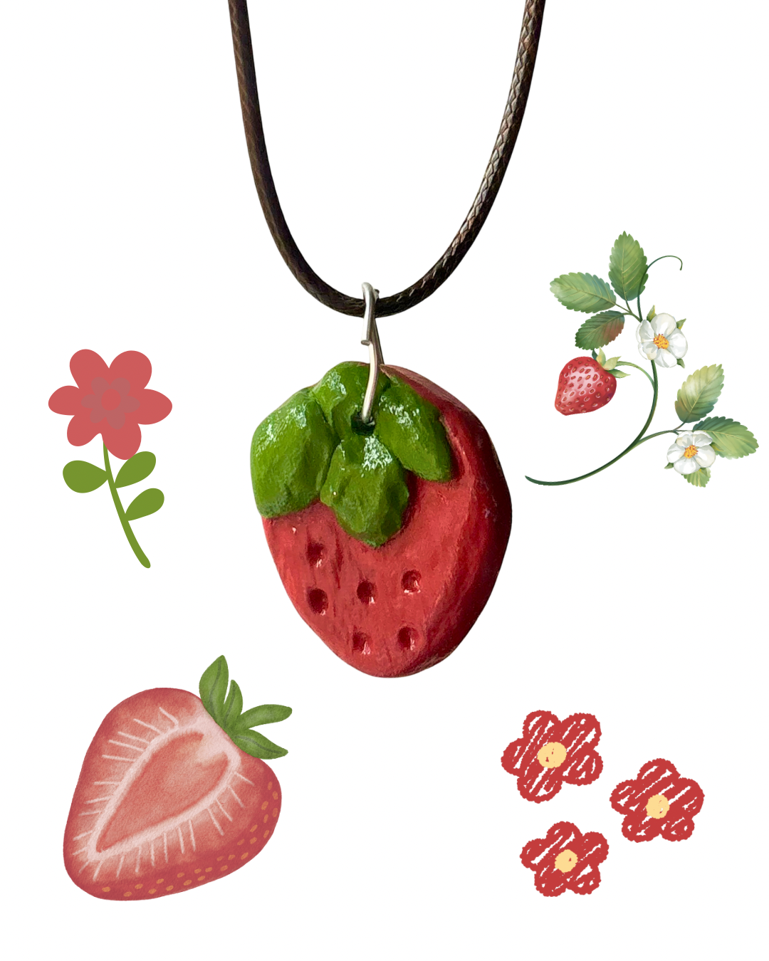 Strawberry necklace