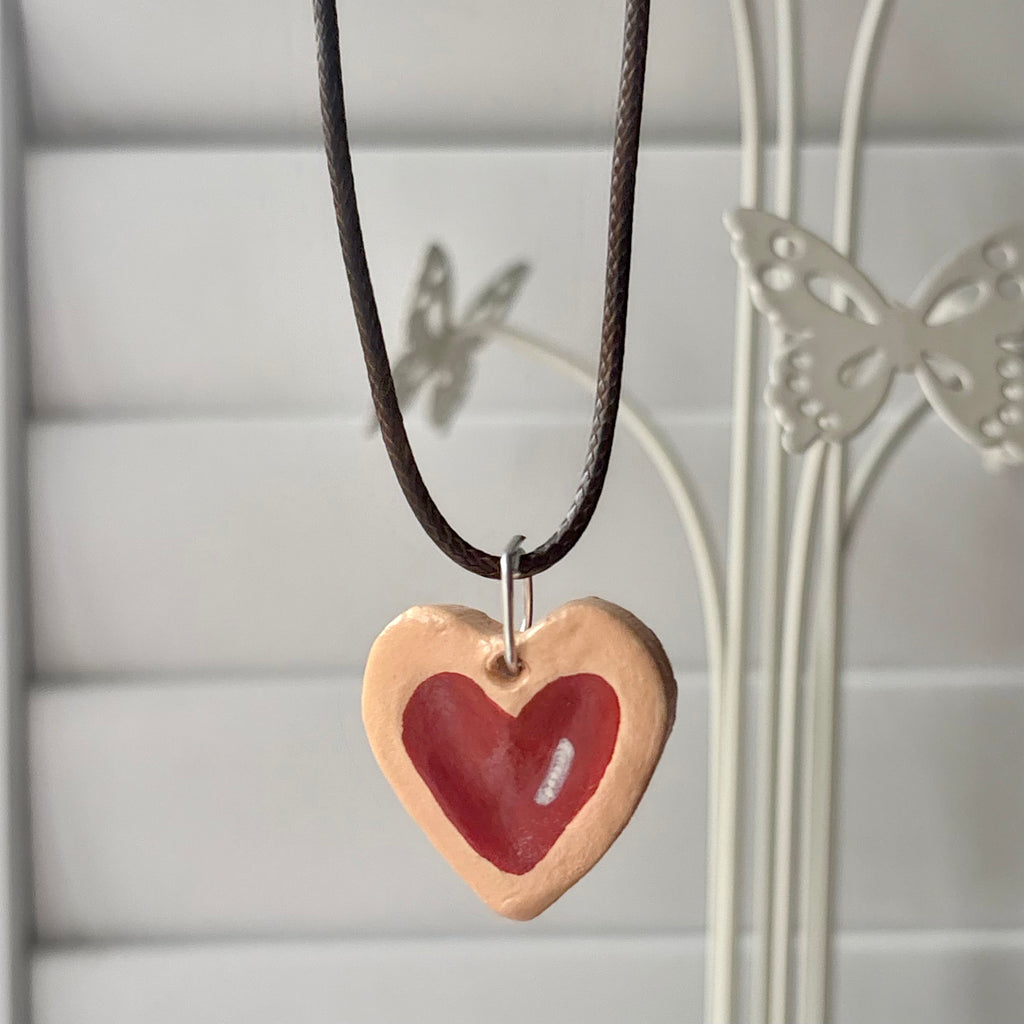 Jam heart necklace