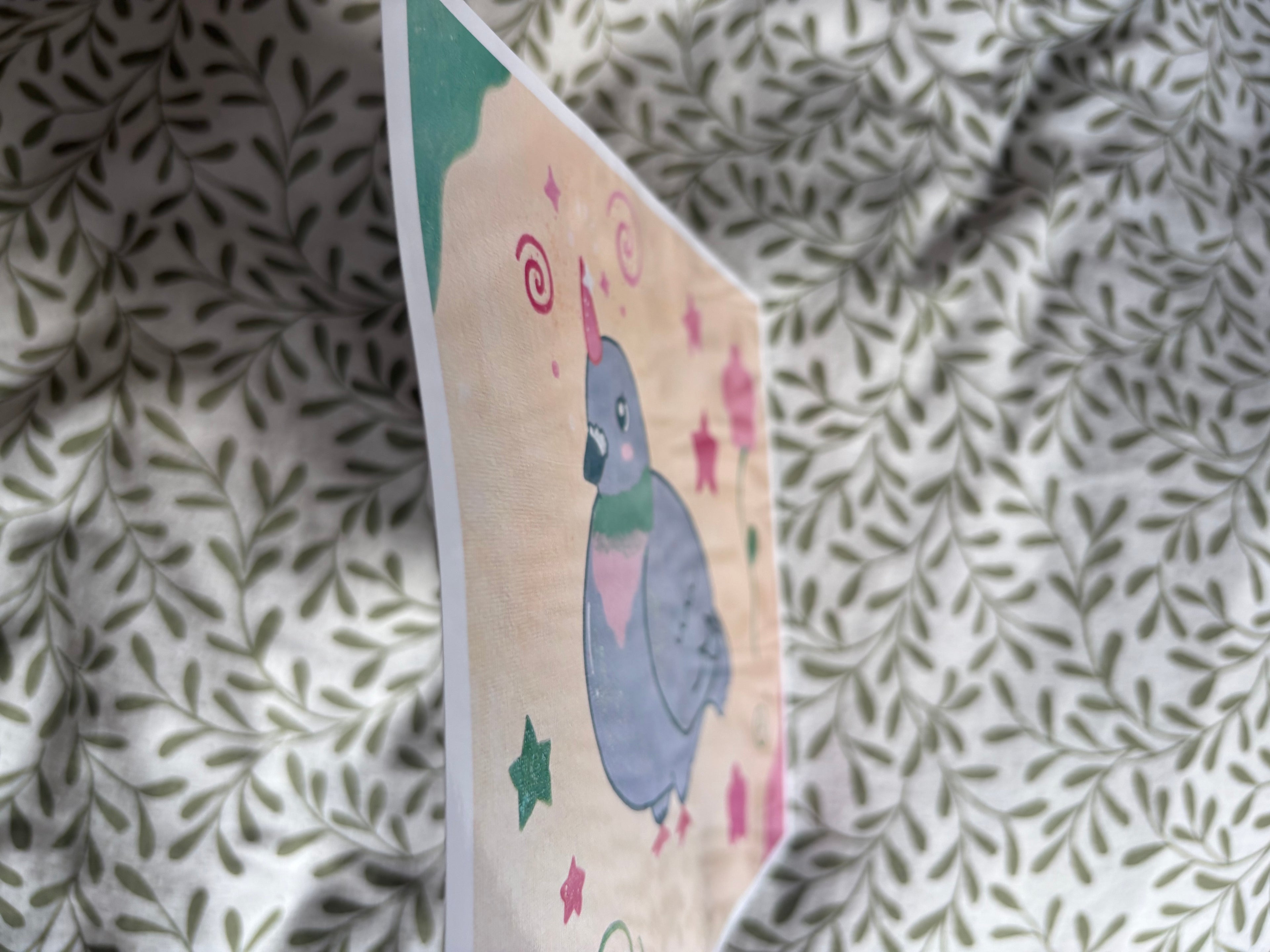 Unicorn Pigeon Print