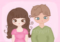 Customisable Portrait with 2 people