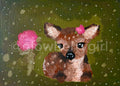 Autumn deer print