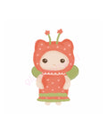 Red and green pet fairy print