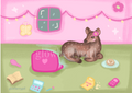 Pink bedroom print