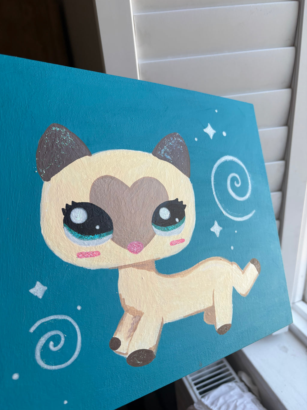 Siamese Cat Glitter